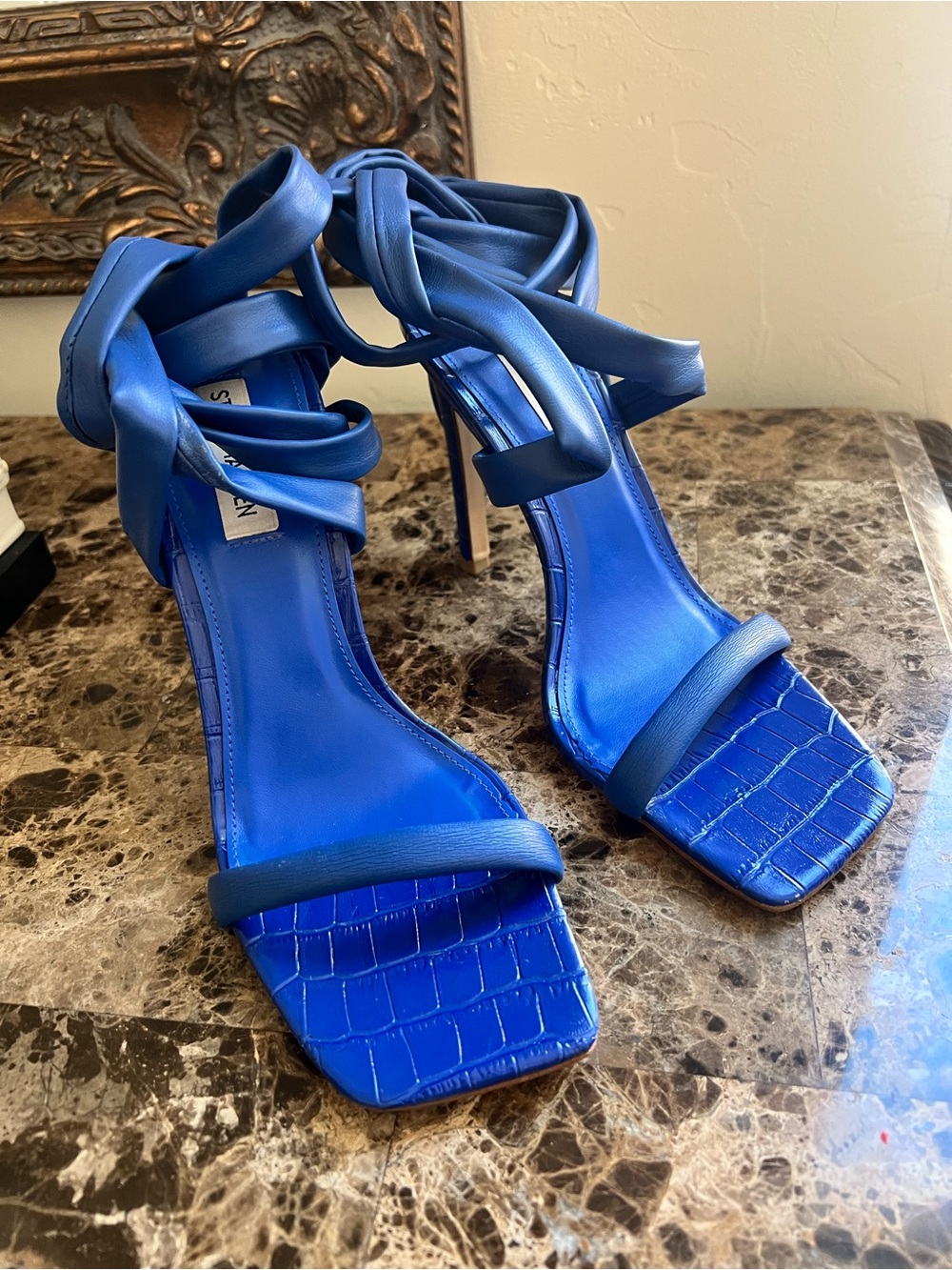 Steve Madden Royal Blue Strappy High Heel Sandals